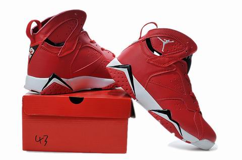 Air Jordan 7 retro shoes red white black