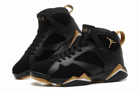 Air Jordan 7 shoes AAAAA perfect quality black golden