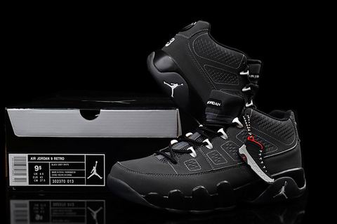 Air Jordan 9 retro shoes low black