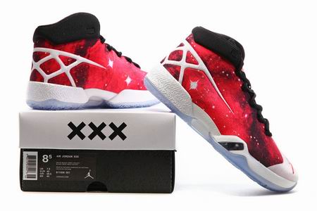 Air Jordan XXX shoes red white
