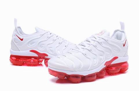 Air VaporMax Plus shoes white red