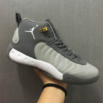 Air jordan 12.5 retro shoes grey