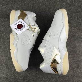 Air jordan 8 shoes shoes white golden AAAAA perfect quality