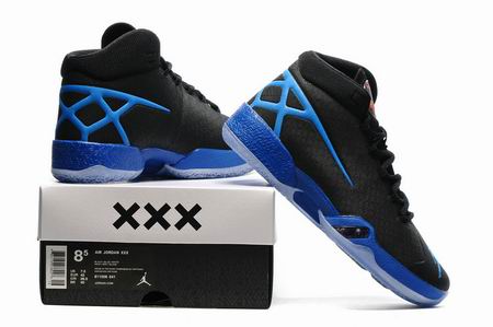 Air jordan XXX shoes black blue