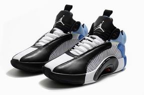 Air jordan XXXV shoes black white blue