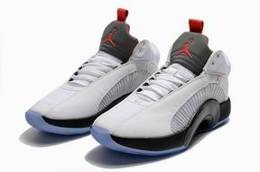 Air jordan XXXV shoes white grey red