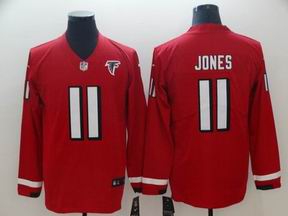 Atlanta Falcons #11 Jones red long sleeve jersey
