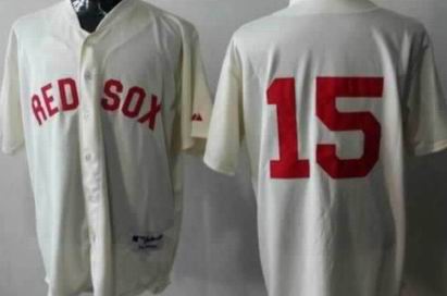 Boston Red Sox #15 Dustin Pedroia 2013 Cream Jersey