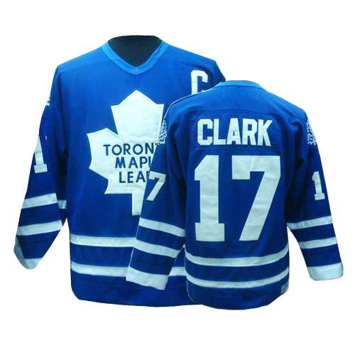 CCM Toronto Maple Leafs #17 Wendel ClarkThrowback Blue NHL Jersey