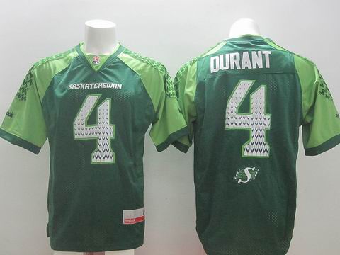 CFL Saskatchewan Roughriders #4 Darian Durant green jersey