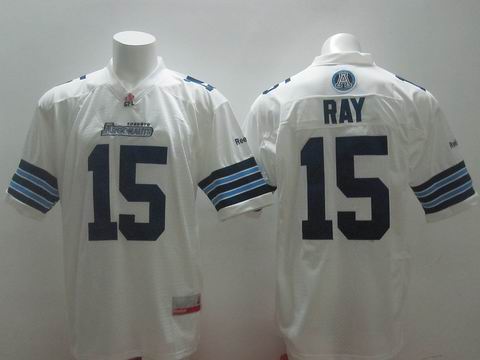 CFL Toronto Argonauts #15 Ricky Ray white jersey