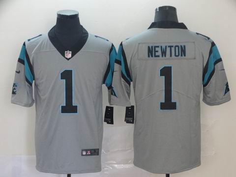 Carolina Panthers #1 Cam Newton gray interverted jersey