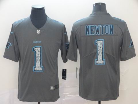 Carolina Panthers #1 Newton grey fashion static jersey