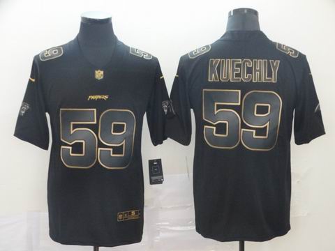 Carolina Panthers #59 KUECHLY black golden rush jersey