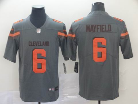 Cleveland Browns #6 Mayfield gray interverted jersey