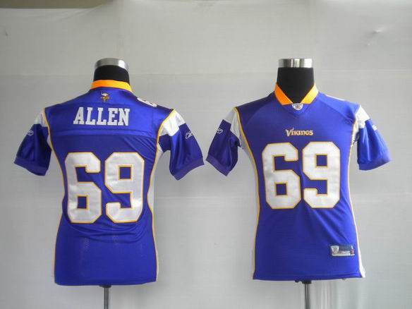 NFL Minnesota Vikings 69 Allen Purple Jersey