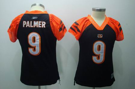 NFL Cincinnati Bengals 9 Palmer women field flirt fashion jersey