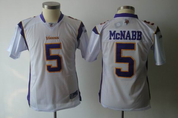 NFL Minnesota Vikings 5 NcNabb White Jersey