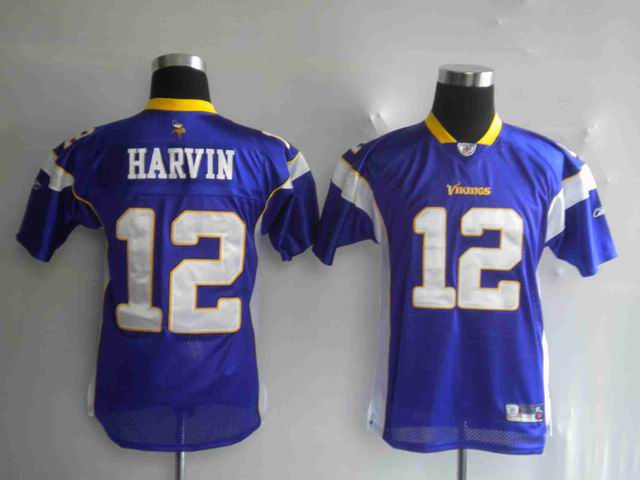NFL Minnesota Vikings 12 Harvin Purple Jersey