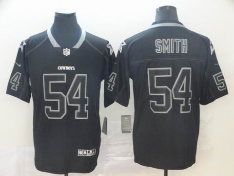 Dallas cowboys #54 Smith lights out black rush jersey