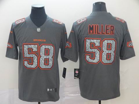 Denver Broncos #58 Miller grey fashion static jersey