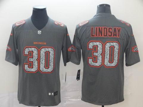 Denver broncos #30 Linasay grey fashion static jersey