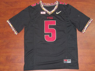 NCAA Florida State Seminoles (FSU) Jameis Winston 5 College Football Jerseys -Black