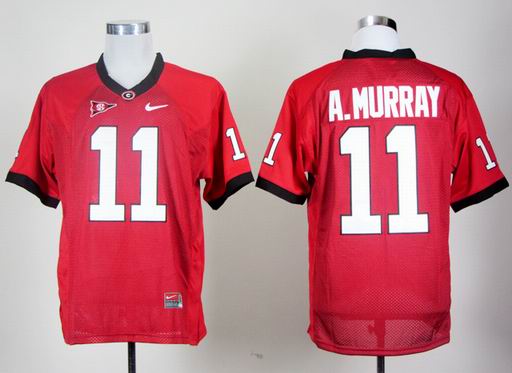 Georgia Bulldogs Aaron Murray 11 Red College Football Jersey