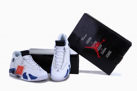 Jordan 14 shoes AAA white blue