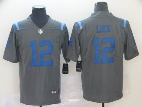 Indianapolis Colts #12 LUCK gray interverted jersey