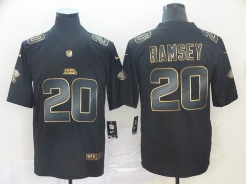 Jacksonville Jaguars #20 RAMSEY black golden rush jersey