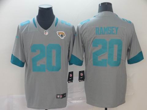Jacksonville Jaguars #20 RAMSEY grey interverted jersey