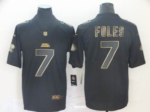 Jacksonville Jaguars #7 FOLES black golden rush jersey
