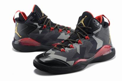 Jordan Super Fly 3 shoes black grey red