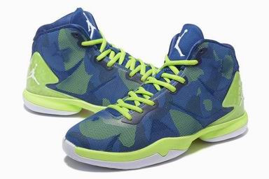 Jordan super Fly IV shoes blue green
