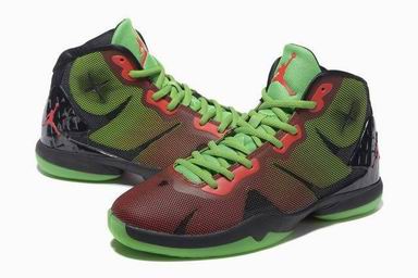 Jordan super Fly IV shoes green red
