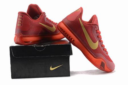 KOBE X EP shoes red golden