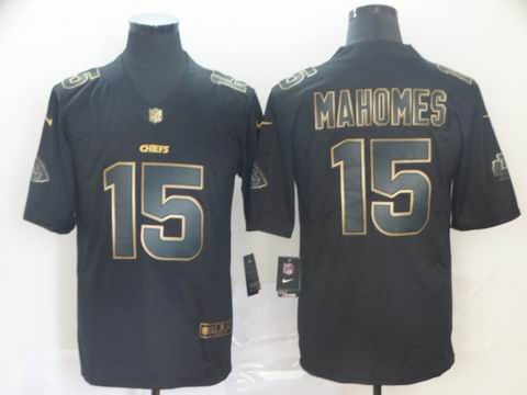 Kansas city Chiefs #15 MAHOMES black golden rush jersey