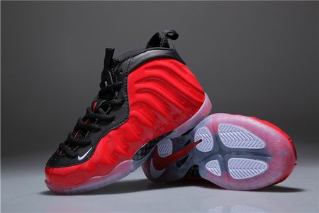 Kids nike Air Foamposite one shoes red