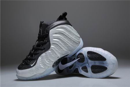 Kids nike Air Foamposite one shoes silver