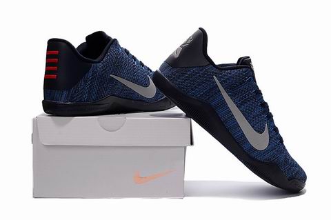 Kobe 11 knit shoes blue black