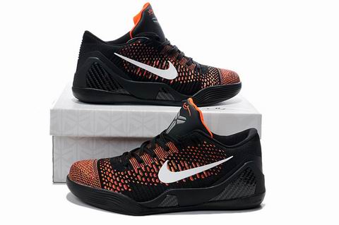 Kobe IX elite low shoes black orange