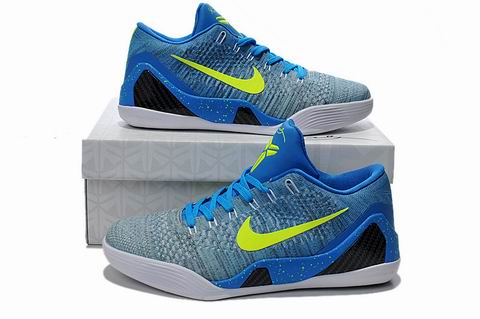 Kobe IX elite low shoes blue green