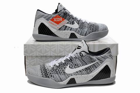 Kobe IX elite low shoes white black