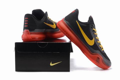 Kobe X EM XDR shoes black yellow red