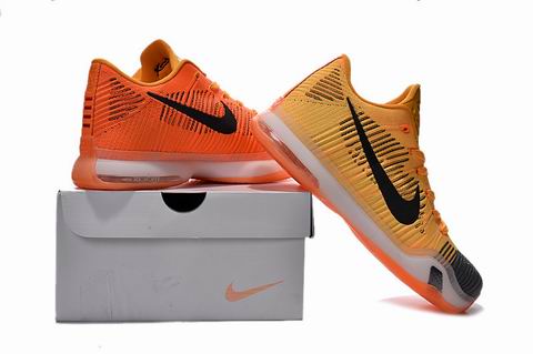 Kobe X elite Low shoes orange black