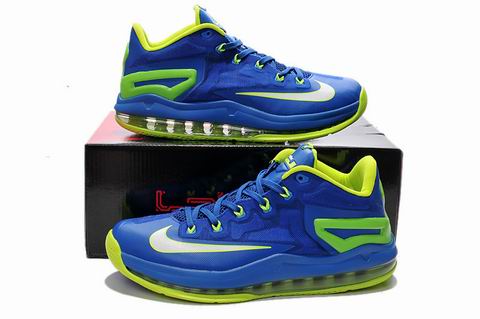 Lebron XI Low shoes blue green