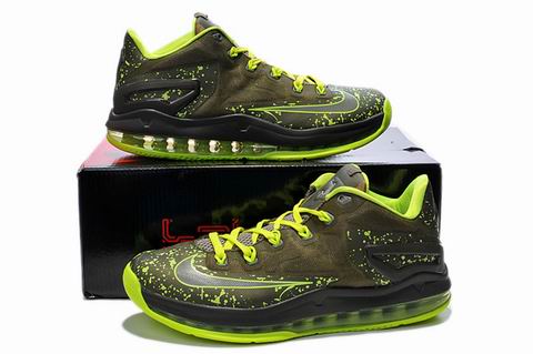 Lebron XI Low shoes grey green