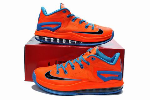 Lebron XI Low shoes orange blue