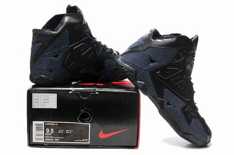 Lebron XI shoes blue black